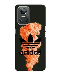 Чохол для Realme GT Neo 3 з картинкою «Помаранчевий дим Adidas»