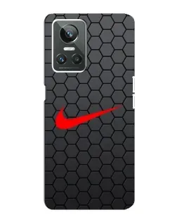 Чохол для Realme GT Neo 3 з картинкою «Nike — карбонова сітка»