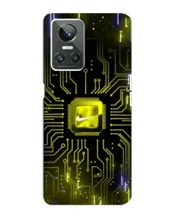 Чохол для Realme GT Neo 3 з картинкою «Nike — золота іскра»