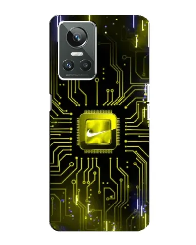 Чохол для Realme GT Neo 3 з картинкою «Nike — золота іскра» Чохол для Realme GT Neo 3 з картинкою «Nike — золота іскра»