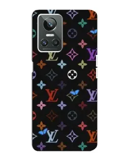 Чохол для Realme GT Neo 3 з картинкою «Кольорова монограма LV»