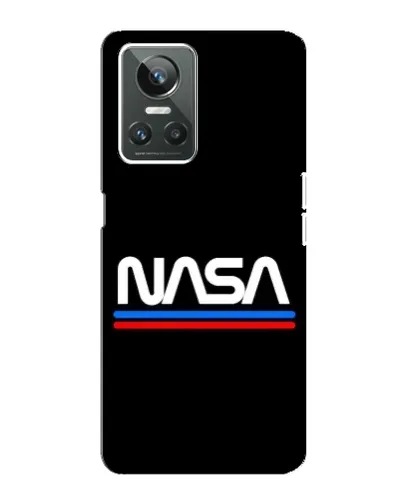 Чохол для Realme GT Neo 3 з картинкою «NASA — класика Red Blue» Чохол для Realme GT Neo 3 з картинкою «NASA — класика Red Blue»