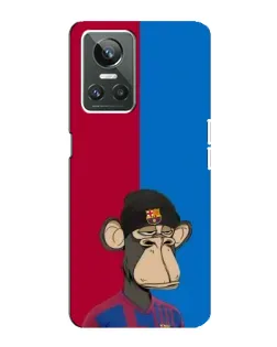 Чохол для Realme GT Neo 3 з картинкою «Bored Ape — фанат Барси»