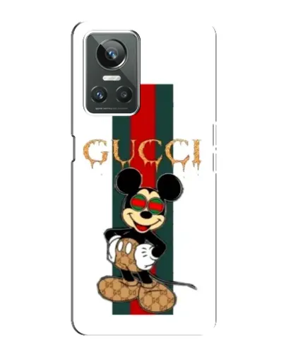 Чохол для Realme GT Neo 3 з картинкою «Міккі Маус Gucci — смуги» Чохол для Realme GT Neo 3 з картинкою «Міккі Маус Gucci — смуги»