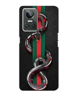 Чехол для Realme GT Neo 3 с картинкой «Gucci — змея на полосе»