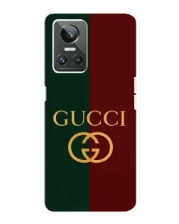 Чехол для Realme GT Neo 3 с картинкой «Gucci — темно-зеленый градиент»