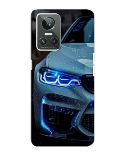 Чохол для Realme GT Neo 3 з картинкою «Погляд BMW з синіми фарами»