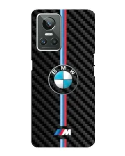Чохол для Realme GT Neo 3 з картинкою «Емблема BMW та карбон»