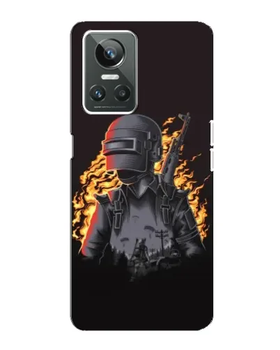 Чехол для Realme GT Neo 3 с картинкой «PUBG — огненный силуэт» Чехол для Realme GT Neo 3 с картинкой «PUBG — огненный силуэт»