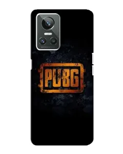 Чехол для Realme GT Neo 3 с картинкой «PUBG — золотой логотип»