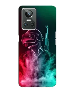 Чехол для Realme GT Neo 3 с картинкой «PUBG — огненный воин»