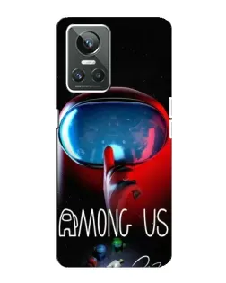 Чохол для Realme GT Neo 3 з картинкою «Червоний імпостер — макро»