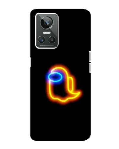 Чехол для Realme GT Neo 3 с картинкой «Among Us неоновое сияние»