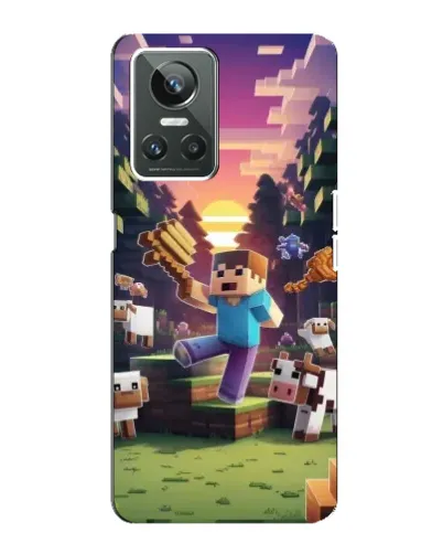 Чехол для Realme GT Neo 3 с картинкой «Стив на ферме» Чехол для Realme GT Neo 3 с картинкой «Стив на ферме»