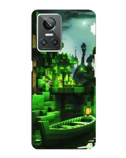 Чохол для Realme GT Neo 3 з картинкою «Minecraft лісовий пейзаж»