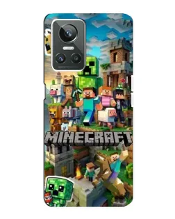 Чохол для Realme GT Neo 3 з картинкою «Замок Minecraft»