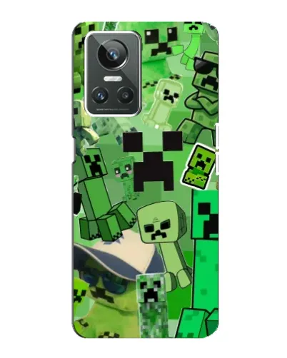 Чехол для Realme GT Neo 3 с картинкой «Криперы Minecraft» Чехол для Realme GT Neo 3 с картинкой «Криперы Minecraft»