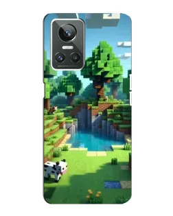Чехол для Realme GT Neo 3 с картинкой «Minecraft летний день»