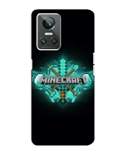 Чехол для Realme GT Neo 3 с картинкой «Minecraft Diamond лого» Чехол для Realme GT Neo 3 с картинкой «Minecraft Diamond лого»