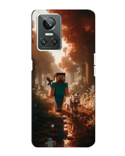 Чехол для Realme GT Neo 3 с картинкой «Стив в лесу» Чехол для Realme GT Neo 3 с картинкой «Стив в лесу»