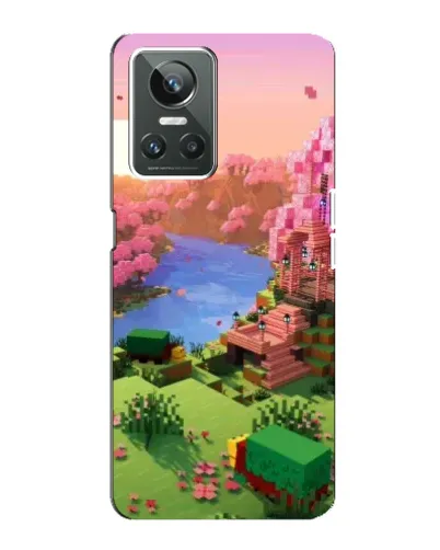 Чехол для Realme GT Neo 3 с картинкой «Розовое дерево Minecraft» Чехол для Realme GT Neo 3 с картинкой «Розовое дерево Minecraft»