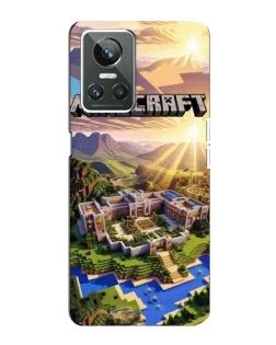 Чехол для Realme GT Neo 3 с картинкой «Minecraft панорама»