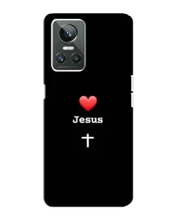 Чехол для Realme GT Neo 3 с картинкой «Сердце - Jesus» Чехол для Realme GT Neo 3 с картинкой «Сердце - Jesus»
