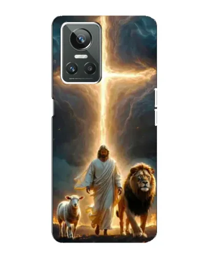 Чехол для Realme GT Neo 3 с картинкой «Лев Иуды и Свет»