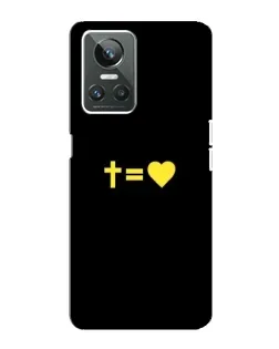 Чехол для Realme GT Neo 3 с картинкой «Сердце и Крест»