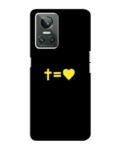 Чехол для Realme GT Neo 3 с картинкой «Сердце и Крест»