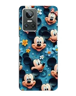 Чохол для Realme GT Neo 3 з картинкою «Паттерн Міккі та Мінні»