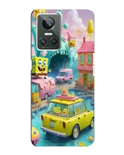 Чехол для Realme GT Neo 3 с картинкой «Монстр-трак приключения»