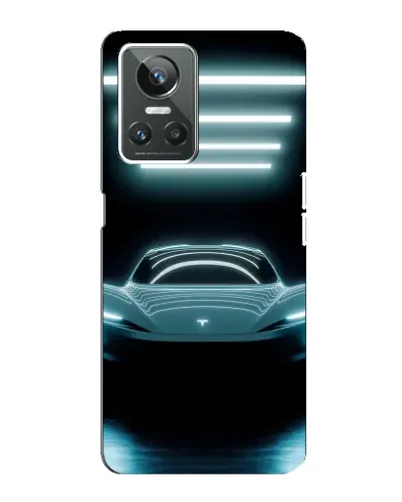 Чехол для Realme GT Neo 3 с картинкой «Tesla в неоне» Чехол для Realme GT Neo 3 с картинкой «Tesla в неоне»
