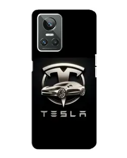 Чехол для Realme GT Neo 3 с картинкой «Tesla — серебристое авто» Чехол для Realme GT Neo 3 с картинкой «Tesla — серебристое авто»