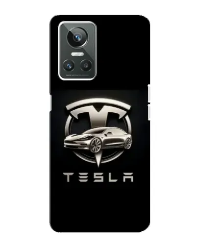 Чехол для Realme GT Neo 3 с картинкой «Tesla — серебристое авто» Чехол для Realme GT Neo 3 с картинкой «Tesla — серебристое авто»