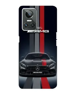 Чохол для Realme GT Neo 3 з картинкою «Mercedes — білий карбон»