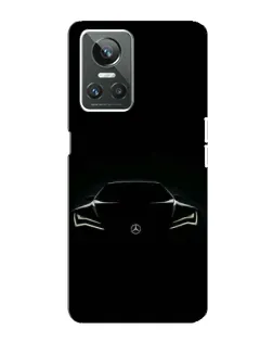 Чехол для Realme GT Neo 3 с картинкой «Mercedes — силуэт авто»