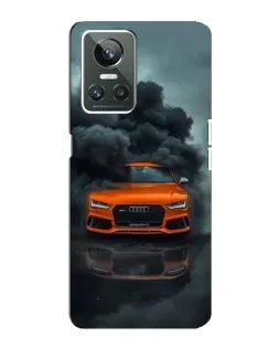 Чохол для Realme GT Neo 3 з картинкою «Audi у хмарах диму»