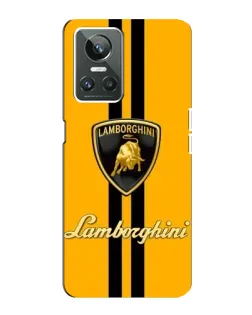 Чохол для Realme GT Neo 3 з картинкою «Lamborghini Stripe жовтий»