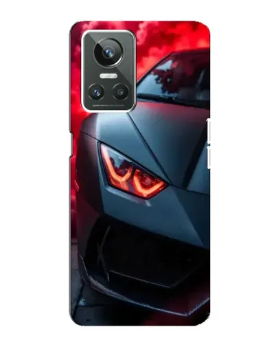 Чехол для Realme GT Neo 3 с картинкой «Lamborghini красное сияние»