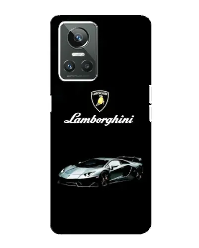 Чехол для Realme GT Neo 3 с картинкой «Логотип Lamborghini классика»