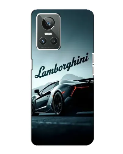 Чехол для Realme GT Neo 3 с картинкой «Классическая надпись Lamborghini»