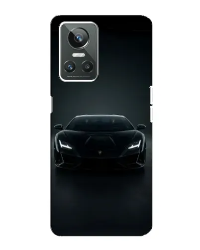 Чехол для Realme GT Neo 3 с картинкой «Черный Lamborghini Aventador»