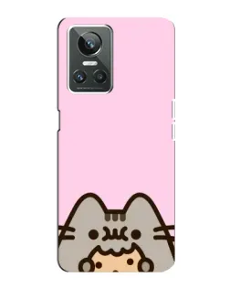 Чохол для Realme GT Neo 3 з картинкою «Pusheen та печиво»