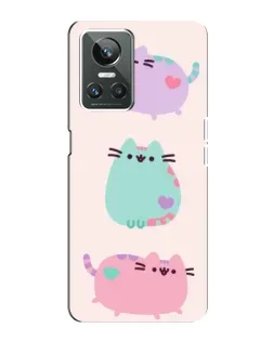 Чехол для Realme GT Neo 3 с картинкой «Pusheen трио» Чехол для Realme GT Neo 3 с картинкой «Pusheen трио»