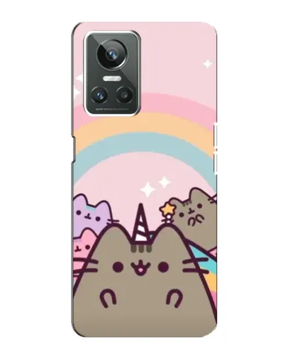 Чехол для Realme GT Neo 3 с картинкой «Единорог Pusheen»
