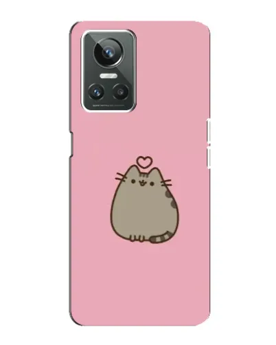 Чехол для Realme GT Neo 3 с картинкой «Pusheen сердце»