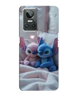 Чехол для Realme GT Neo 3 с картинкой «Плюшевые Стич Ангел»