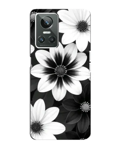Чехол для Realme GT Neo 3 с картинкой «Монохромные астры»