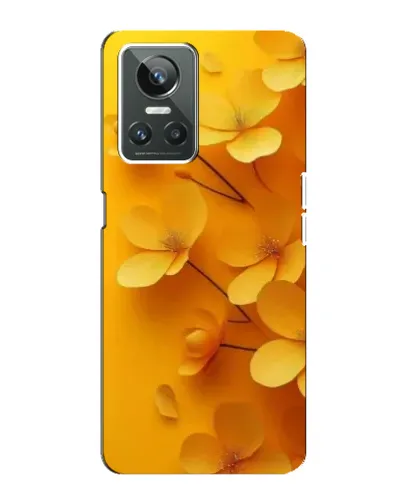 Чехол для Realme GT Neo 3 с картинкой «Золотые лепестки»